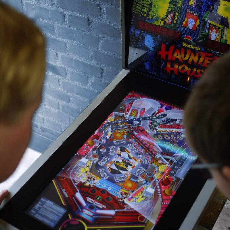 Flipper numérique 24" – 12 jeux rétro intégrés pour toute la famille