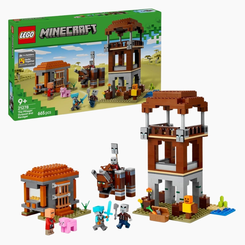 LEGO Minecraft L’Avant-Poste de Pillards et Le Ravageur