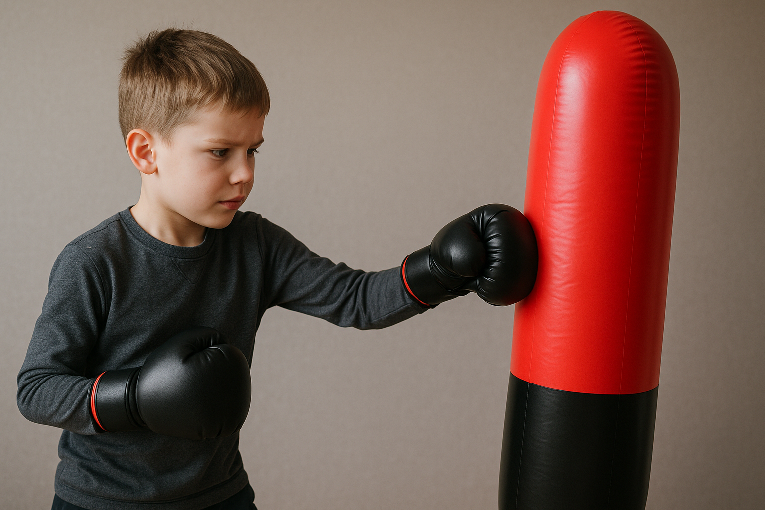 Idée cadeau de Noël : le punching ball gonflable pour enfant