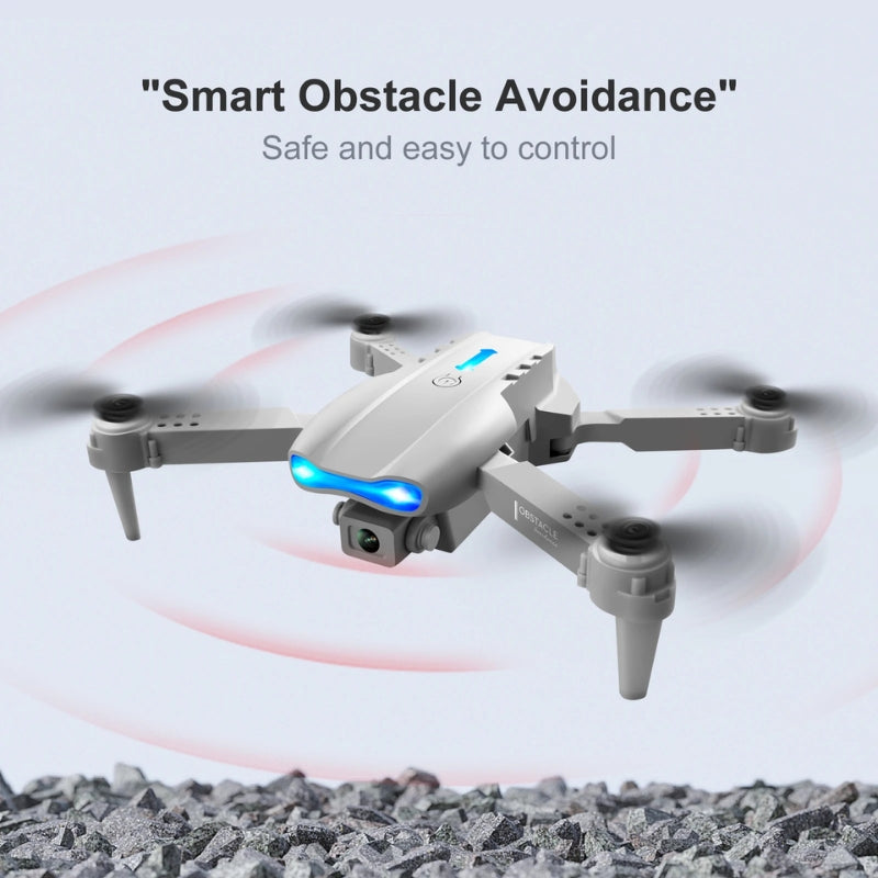 Drone télécommandé 'Blue Stealth' – Double caméra HD | Drone pliable 1800mAh