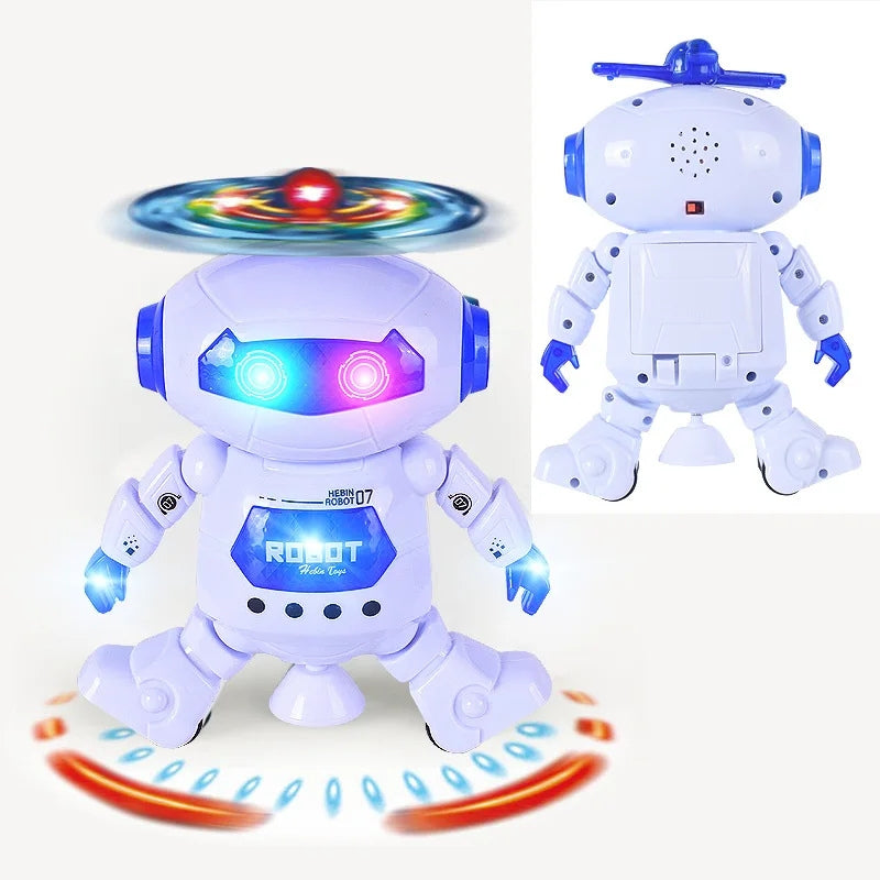 Jouet Robot 'Héliobot' – Robot lumineux avec musique et rotation 360°