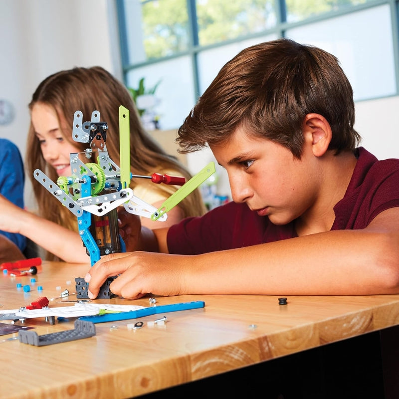Kit d’inventions moteur Meccano – Jeu de construction STEAM avec moteur, 2 outils et perforatrice