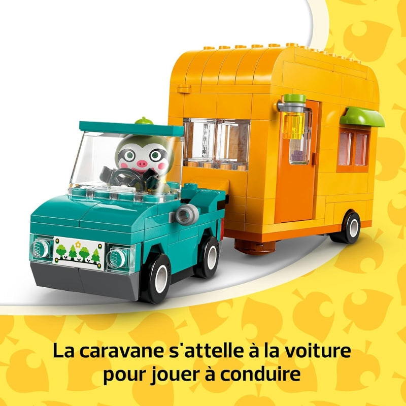 LEGO Animal Crossing Caravane et Stand de Jardinage de Racine – Set 77054 avec 2 personnages et véhicule