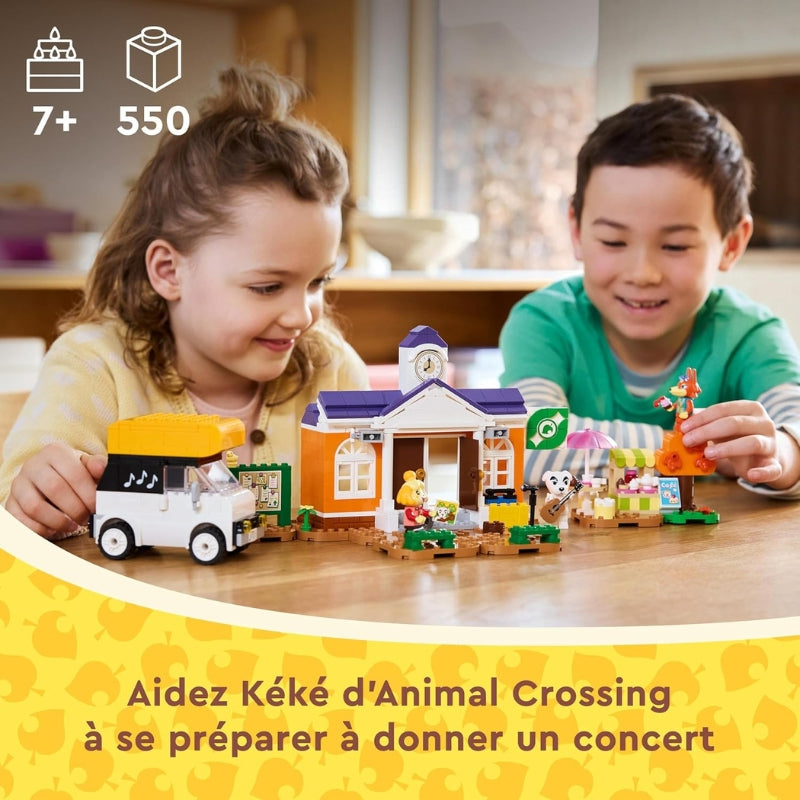 LEGO Animal Crossing Concert de Kéké sur la Place – Set 77052 avec 3 personnages et décor personnalisable