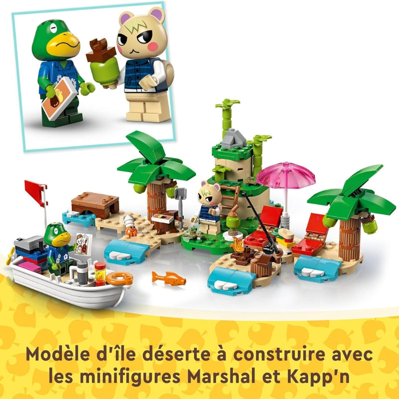 LEGO Animal Crossing Excursion Maritime d’Amiral – Set 77048 avec bateau, île et 2 figurines