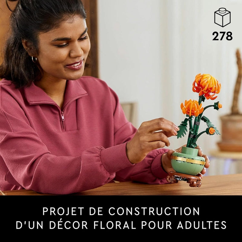 LEGO Botanicals Le Chrysanthème – Plante artificielle à construire pour la décoration intérieure