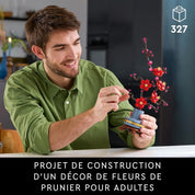 LEGO Fleur de Prunier – Set de construction botanique pour adultes
