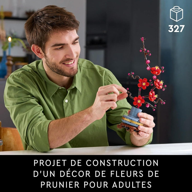 LEGO Fleur de Prunier – Set de construction botanique pour adultes