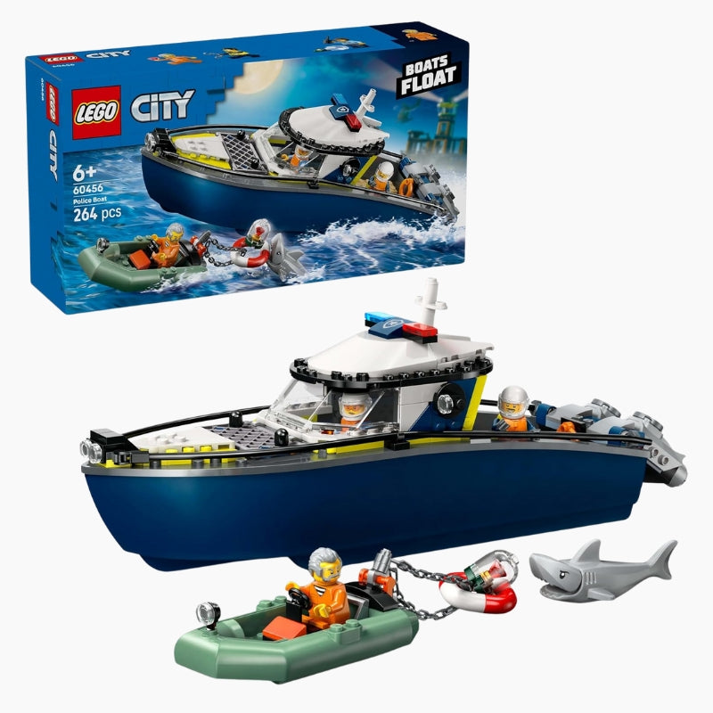 LEGO City La Course Poursuite en Bateau de Police