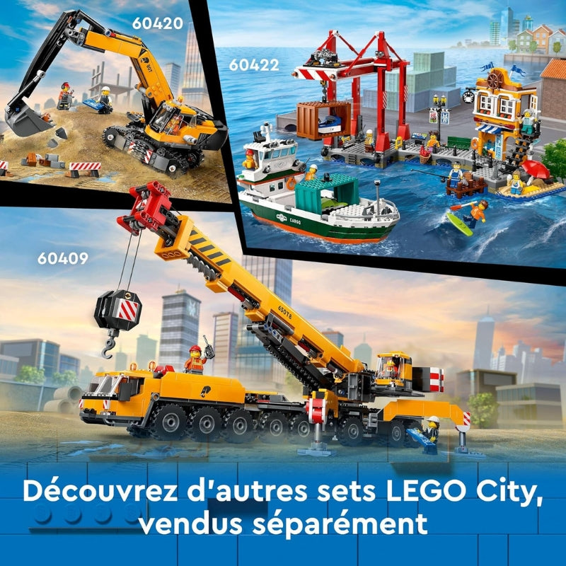 Pelleteuse de Chantier LEGO City – Set de construction pour enfants dès 8 ans