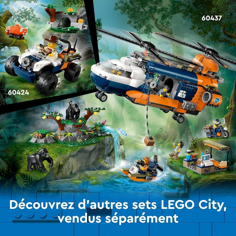 LEGO City Le Camion Tout-Terrain de l’Explorateur de la Jungle – Set d’aventure avec tigre et Mini figurines (60426)