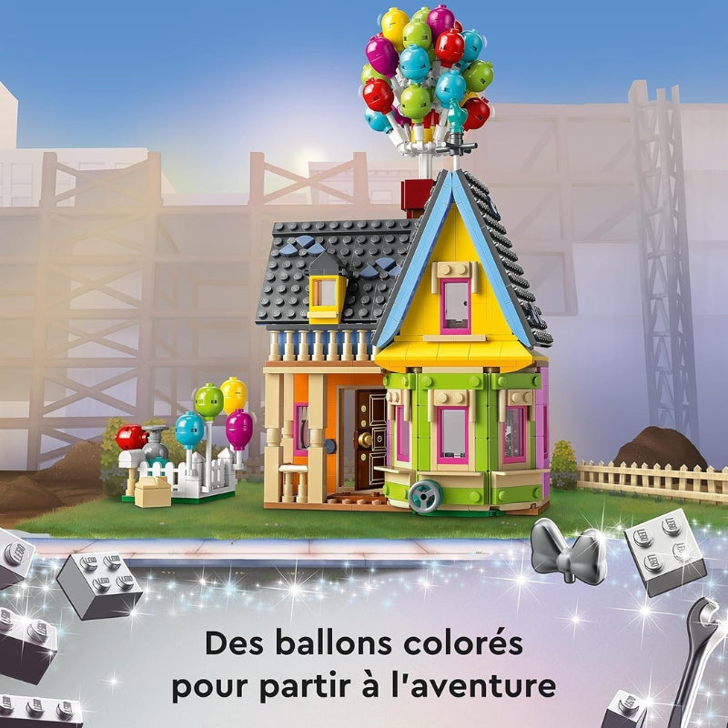 LEGO Disney et Pixar La Maison de Là-Haut – Set de construction avec ballons, Carl, Russell et Doug