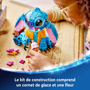 LEGO Disney Stitch – Figurine à construire et à exposer, lego stitch 3d, lego stitch auchan, lego stitch cultura​