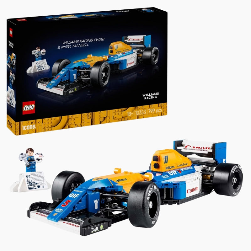 LEGO Icons Williams Racing FW14B et Nigel Mansell