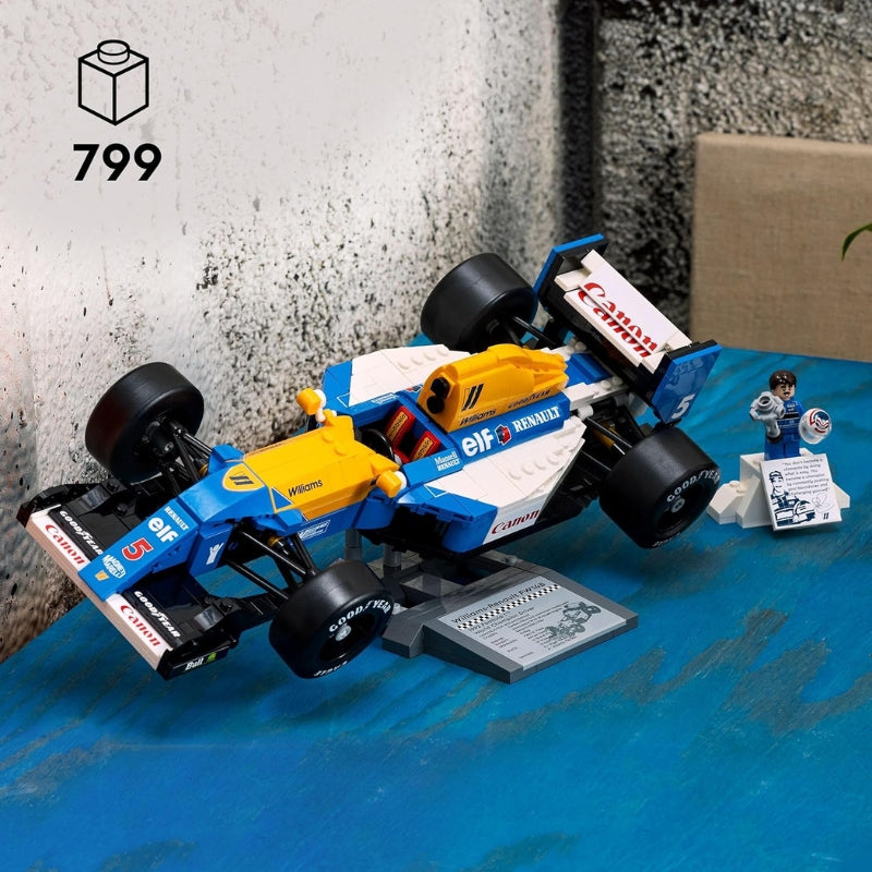 LEGO Icons Williams Racing FW14B et Nigel Mansell – Maquette Formule 1 adulte collector avec mini figurine LEGO