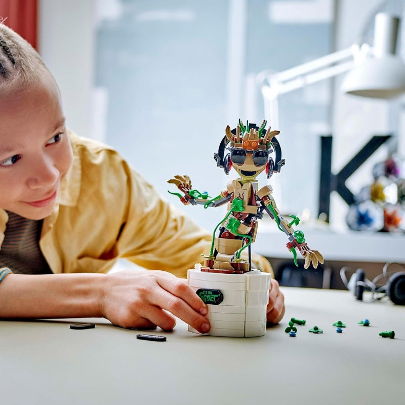 LEGO Groot – Figurine dansante à construire pour enfants fans de Marvel, lego marvel groot​