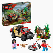 LEGO Jurassic World Le Vélociraptor et l’Évasion en 4x4