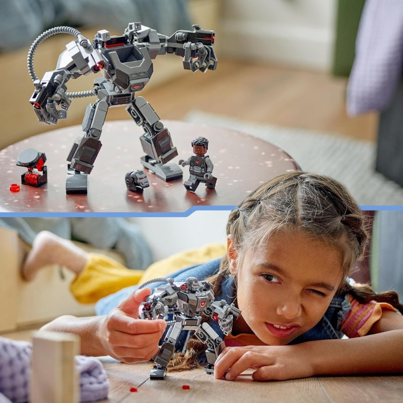 LEGO Marvel l’Armure Robot de War Machine – Jouet à construire avec canons pour enfants dès 6 ans