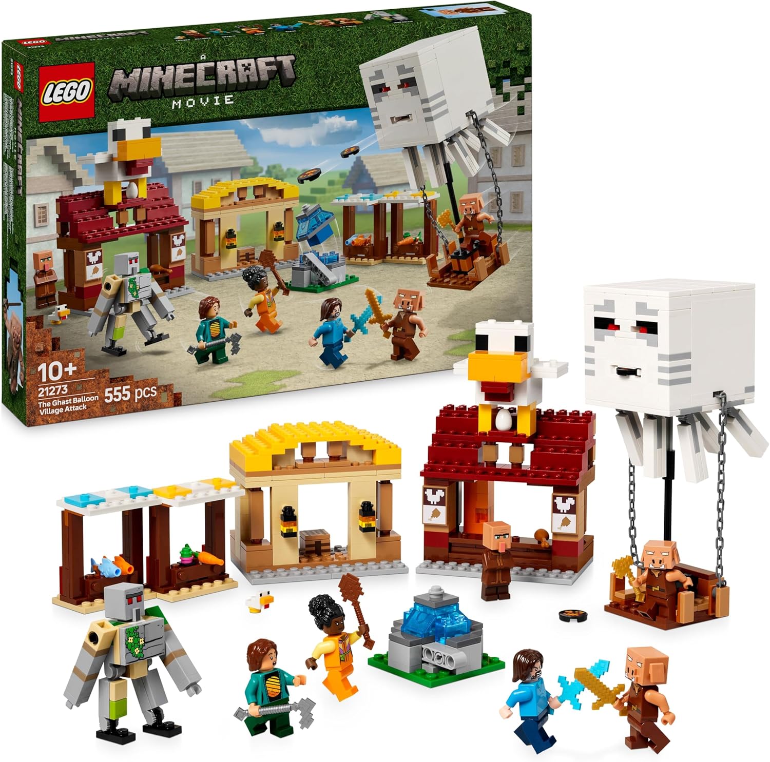 Lego Minecraft Les Ghasts à l’Attaque du Village