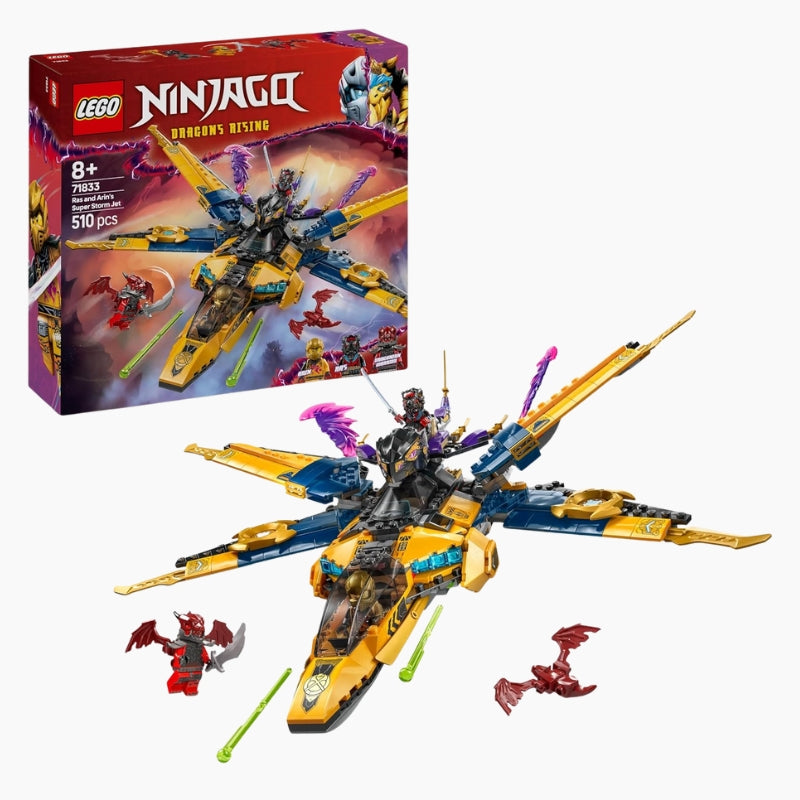 LEGO Ninjago Le Super Avion tempête de Ras et Arin