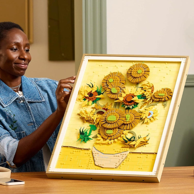LEGO Art Van Gogh – Les Tournesols – Tableau Mural 3D à Construire