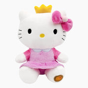 Peluche Hello Kitty Princesse – 24 cm avec sac en carton réutilisable – Fabrication éco-responsable