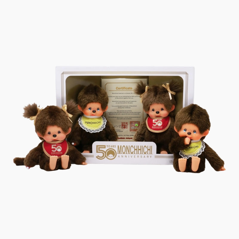 Peluche Kiki '50e Anniversaire' – Monchhichi Fille &amp; Garçon Original(e) 20 cm – Modèle 244034