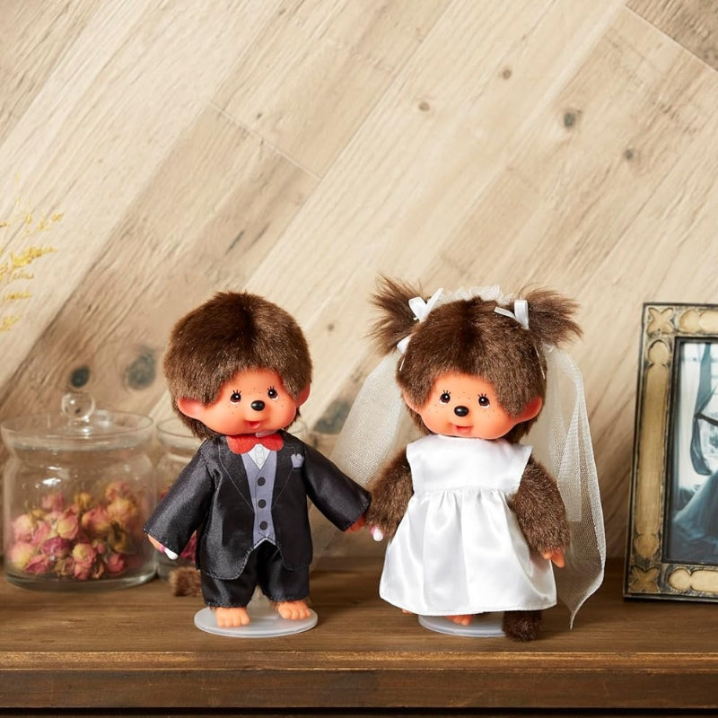 Peluche Kiki 'Mariée' – Monchhichi Fille Originale 20 cm modèle 244058
