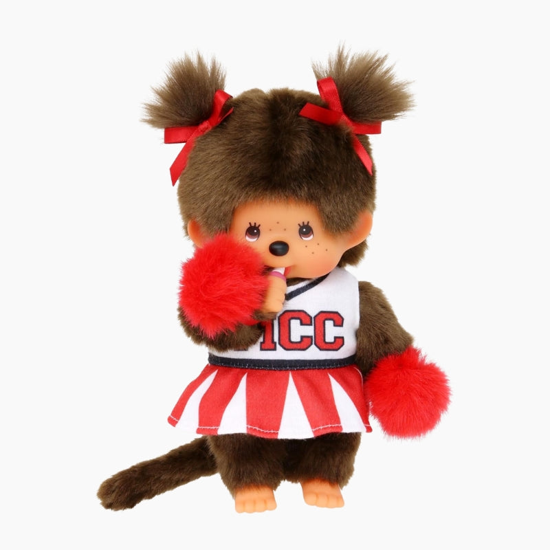 Peluche Kiki 'Pom-Pom Girl MCC' – Monchhichi Fille Originale 20 cm – Modèle 252879