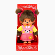 Peluche Kiki 'Salopette Lapin Rose'