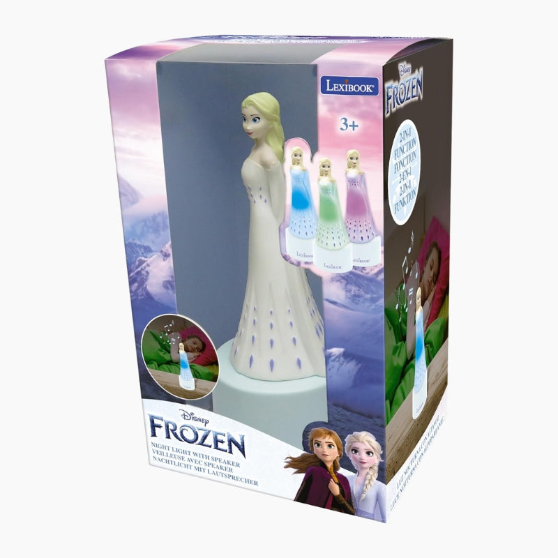 Réveil La Reine des Neiges – Veilleuse LED et haut-parleur Elsa