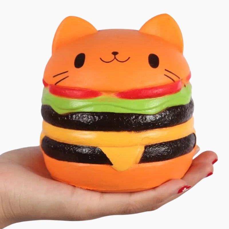Squishy Chat Burger, squishy smyths toys​, squishy amazon pas cher​