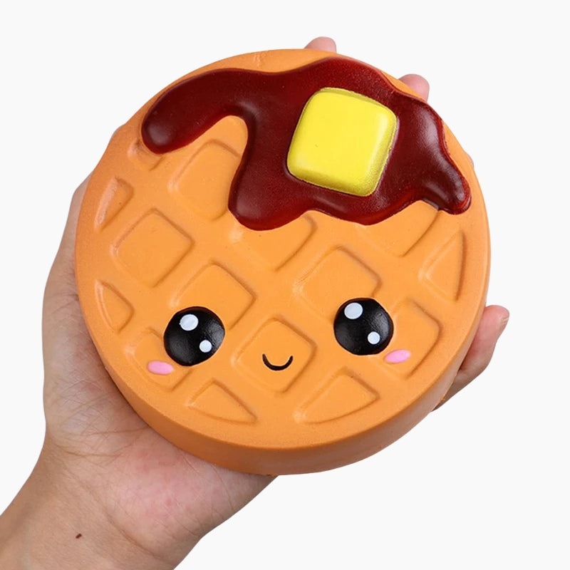 Squishy Gaufre, action squishy​, squishy kawaii nourriture