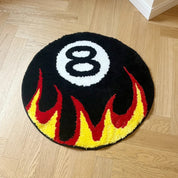 Tapis tufté 'Billard Fire'