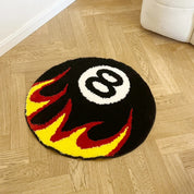 Tapis tufté 60x60cm édition 'Billard Fire'