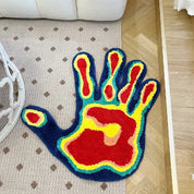 Tapis tufté 80x80cm édition 'Main Thermique'
