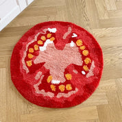 Tapis tufté 'Tomato Slice'
