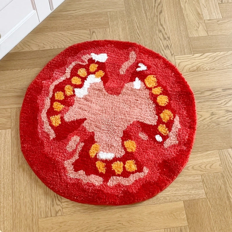 Tapis tufté 'Tomato Slice'