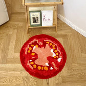 Tapis tufté 60x60cm édition 'Tomato Slice'